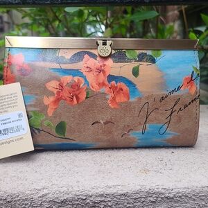 Patricia Nash Cauchy Wallet Clutch French Riveria New